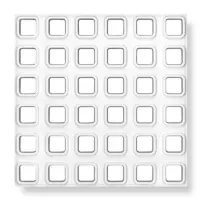 Placa desmontable perforada calada para techos 60x60 – Mod: 24
