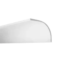 Bandeja luz curva de escayola 27x19cm - Mod: 03