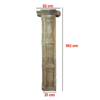 Complemento decorativo de portal de madera colonial 192x51,5x13cm