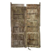 Puerta doble madera colonial 202x125,5cm